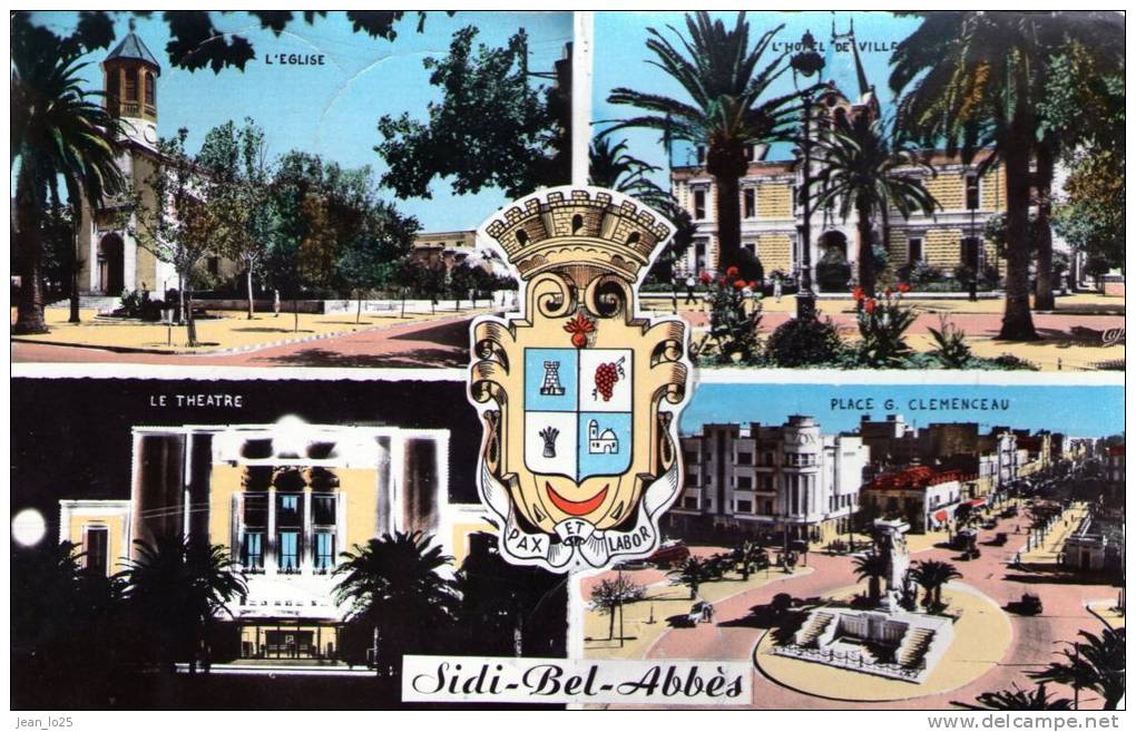 (100) CPSM  Sidi Bel Abbes  1963  (bon etat)