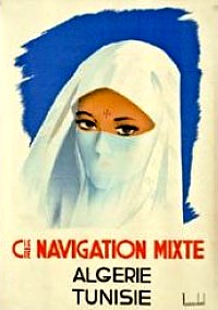 Affiche de la France Coloniale d'Algérie, Tunisie et Maroc ... (Publicité, Propagande, Tourisme)