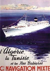 Affiche de la France Coloniale d'Algérie, Tunisie et Maroc ... (Publicité, Propagande, Tourisme)