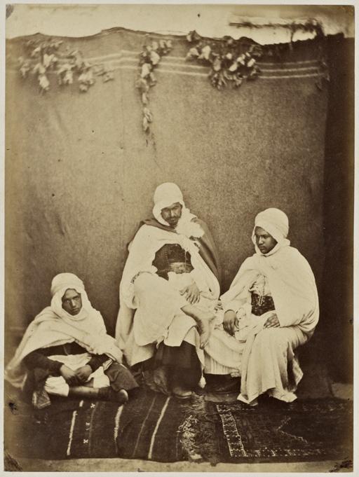 Muley Ceddik, kaïd des kaïds des Hamgane. Mohammed ben Abdallah, kaïd des kaïds du djebel de Sebouet son frère, fils de l'agha Ben Abdallah (Photo rare)